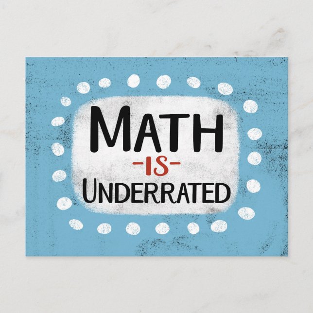 Math Is Underrated Postcard (Front)