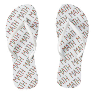 Math Jigsaw Jandals
