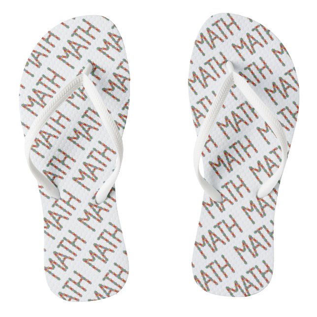 Math Jigsaw Jandals (Footbed)