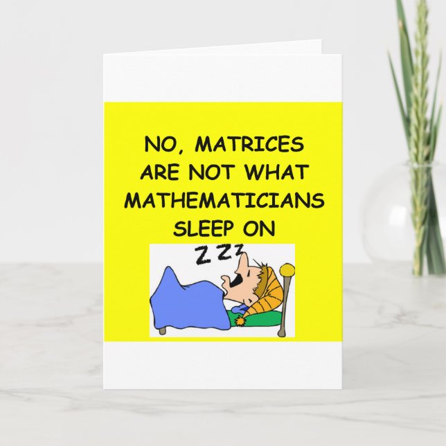math joke card (Front)