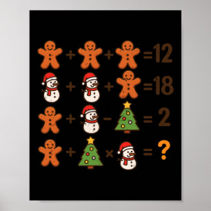 Math Jokes 67 Order Operation Christmas Math Teach Poster
