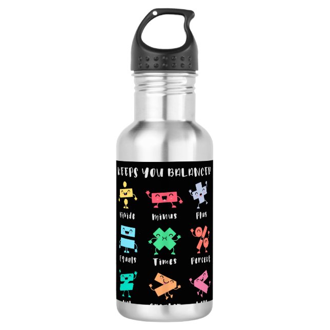 Math keeps you balanced 710 ml water bottle (Front)