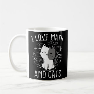 Math Kitty Cat I Love Math And Cats Mathematics Ma Coffee Mug