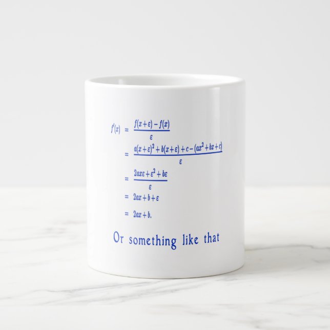 Math Large Coffee Mug (Front)