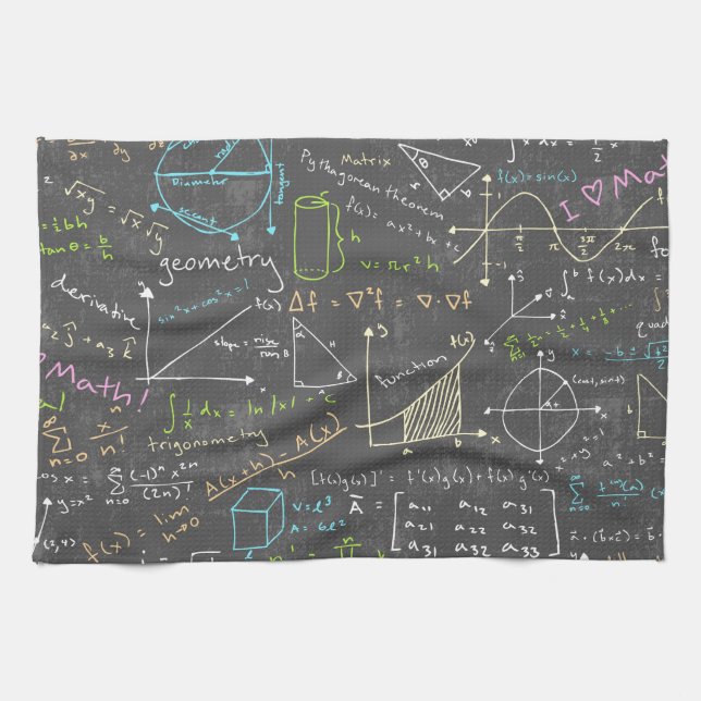 Math Lessons Tea Towel (Horizontal)