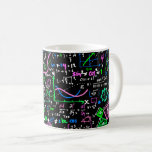 Math linear mathematics education circle coffee mug<br><div class="desc">Math linear mathematics education circle background</div>