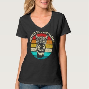 Math Llama Teacher Math Is No Prob Llama T-Shirt