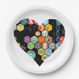 math love paper plate