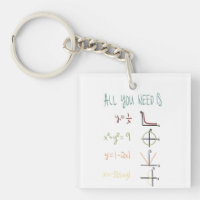 Math lovers keychain