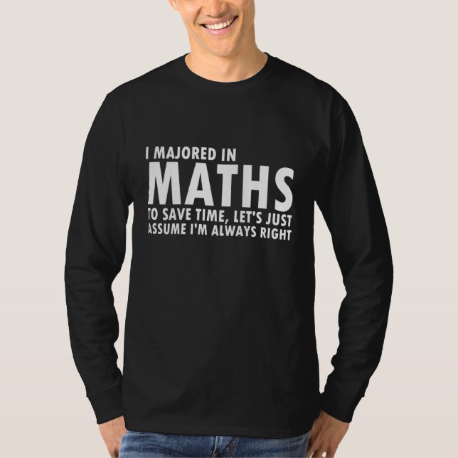 Math Major  Funny Mathematician  Nerd Science Stud T-Shirt (Front)