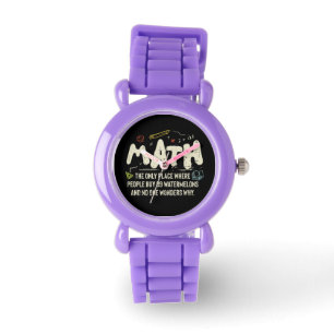 Math  Mathematics Math Teacher Gift Watch