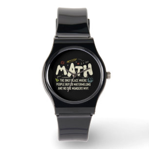 Math Mathematics Math Teacher Gift Watch