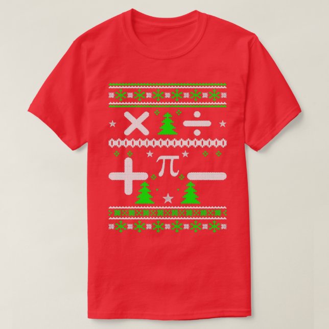 Math Maths Ugly Christmas Sweater Xmas (Design Front)