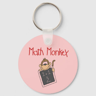 Math Monkey Tshirts and Gifts Key Ring