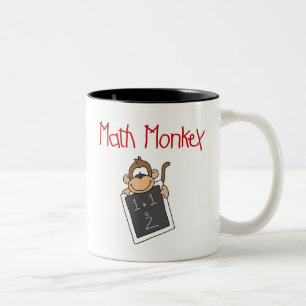 Math Monkey Two-Tone Coffee Mug