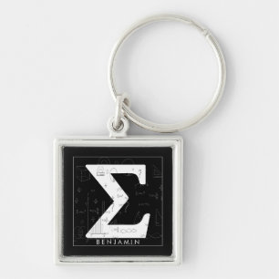 Math Monogram - Sigma Symbol Key Ring
