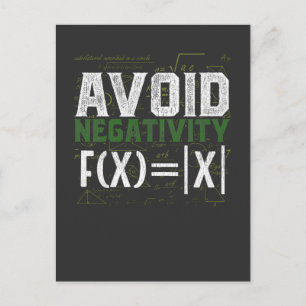 Math Nerd Science Absolute Value Humour Postcard