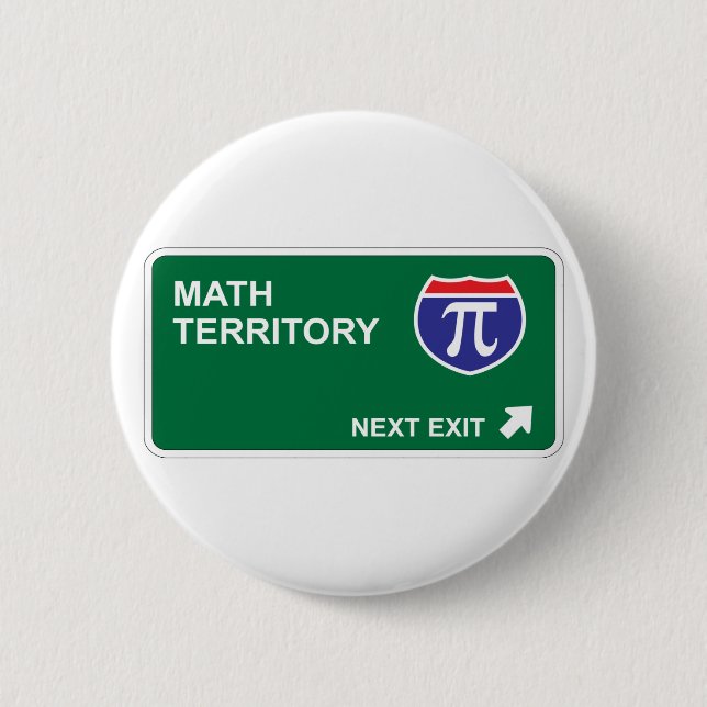 Math Next Exit 6 Cm Round Badge (Front)