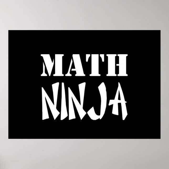 Math Ninja Poster (Front)