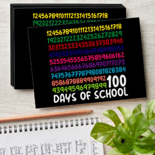 Math Numbers 100th Day of School Teacher Kids Envelope