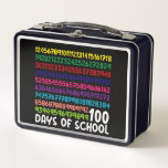Math Numbers 100th Day of School Teacher Kids  Metal Lunch Box<br><div class="desc">100th Day of School Teacher Kids 100 Days Math Numbers T-Shirt</div>