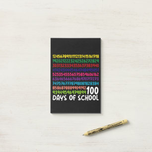 Math Numbers 100th Day of School Teacher Kids Post-it Notes