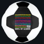 Math Numbers 100th Day of School Teacher Kids  Soccer Ball<br><div class="desc">100th Day of School Teacher Kids 100 Days Math Numbers T-Shirt</div>
