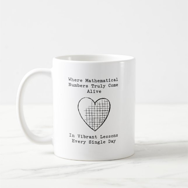 Math Numbers Come Alive in Vibrant Daily Lessons Coffee Mug (Left)