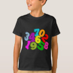 math numbers in colour T-Shirt<br><div class="desc">math numbers in colour</div>