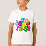 math numbers in colour T-Shirt<br><div class="desc">math numbers in colour</div>