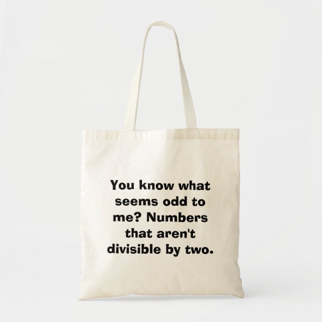 Math Odd Tote Bag (Front)