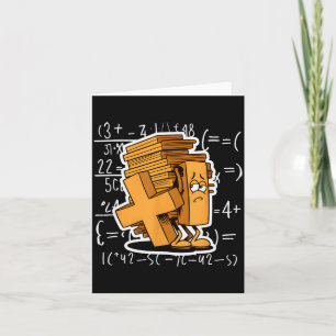 Math Overload Funny Equation Cartoon  Card