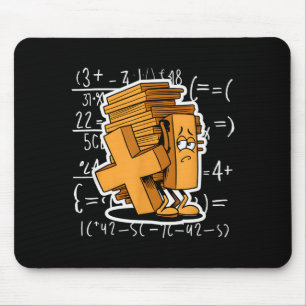 Math Overload Funny Equation Cartoon  Mouse Pad