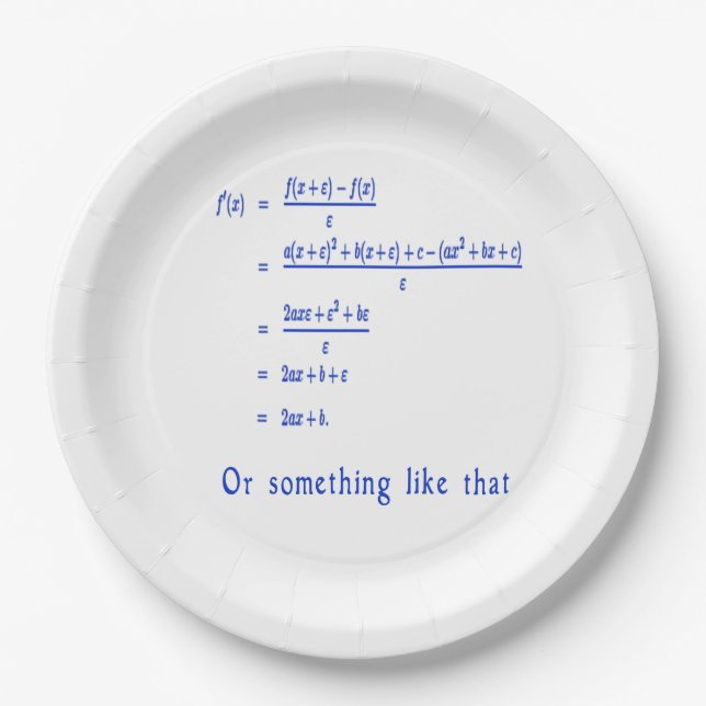 Math Paper Plate (Front)