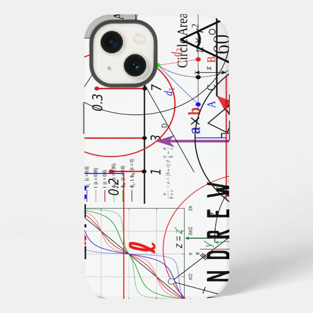 Math Physics Science Equation Personalised iPhone Case (Back)