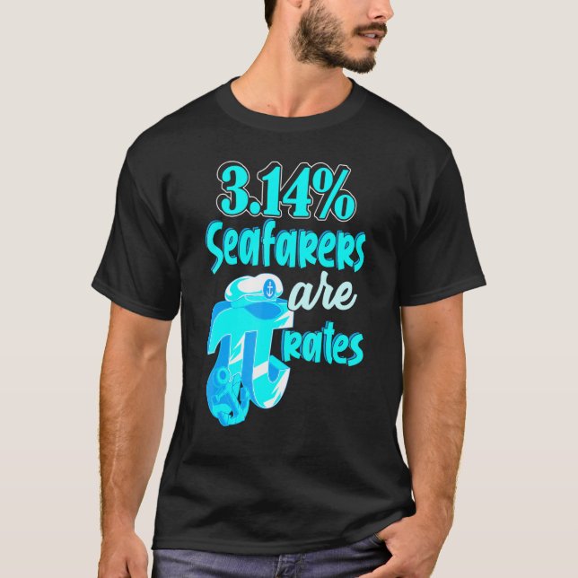 Math Pi 314 Pirate Pun Parody Mathematics T-Shirt (Front)