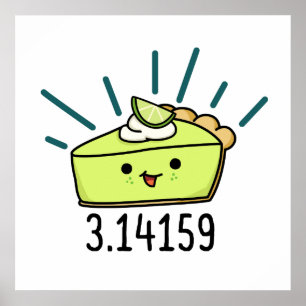 Math Pi Number Funny Pie Pun  Poster