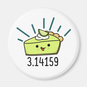 Math Pie Number Cute Pie Pun Magnet