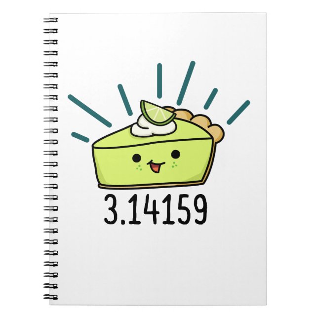 Math Pie Number Cute Pie Pun Notebook (Front)