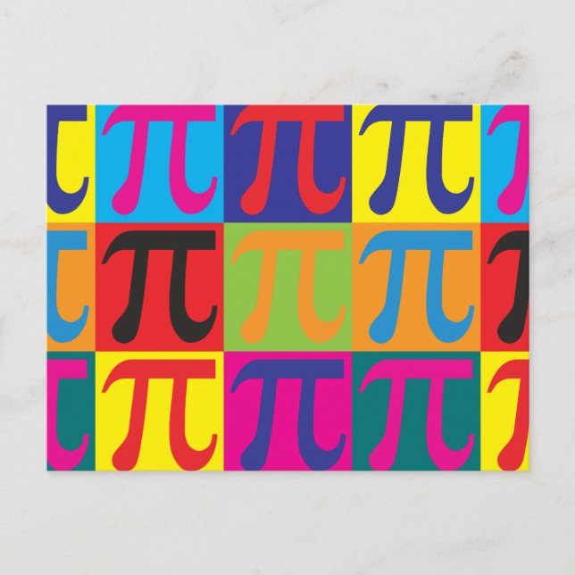 Math Pop Art Postcard (Front)