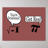 Math poster-irrational and real numbers