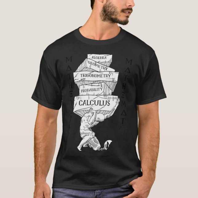 Math Problems bubble in the  T-Shirt (Front)