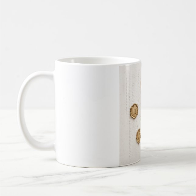 Math Proof Seal Binary Art Mug (Left)