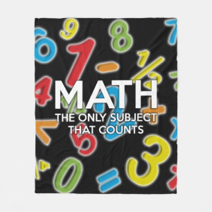 Math Quote Cool Modern Funny Saying Fleece Blanket