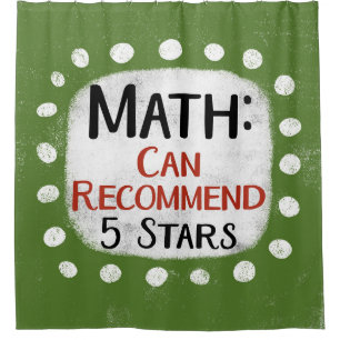 Math Review 5 Stars Shower Curtain