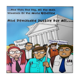 Math Revolt Funny Gifts Tees & Cards Tile