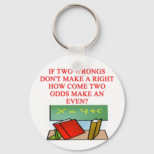 MATH riddle Key Ring (Front)