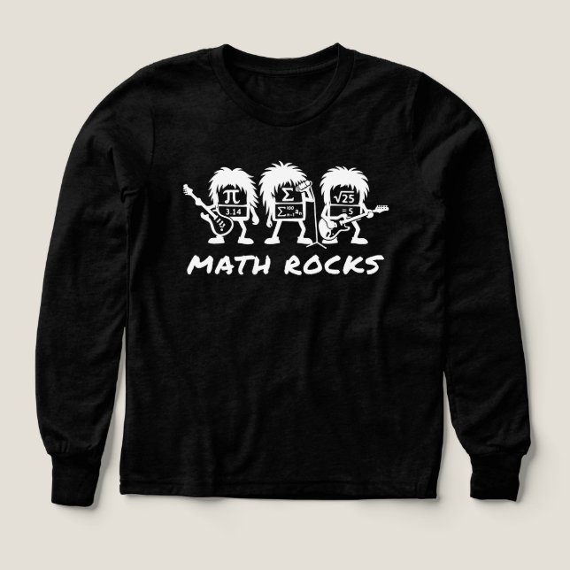 Math Rocks Academic Rock Band Humor (Design Front)