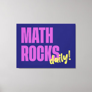 Math Rocks Daily Canvas Print