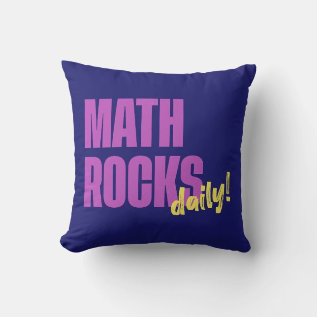 Math Rocks Daily Cushion (Front)